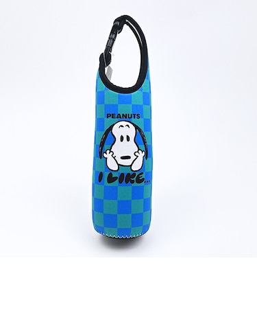 スヌーピー フェイス ペットボトルカバー(ブルー) 600ml SNOOPY