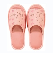 ミッフィー miffy スリッパ ラインフラワー ピンク キッチン