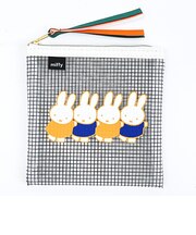 ミッフィー miffy メッシュポーチ (オレンジ)