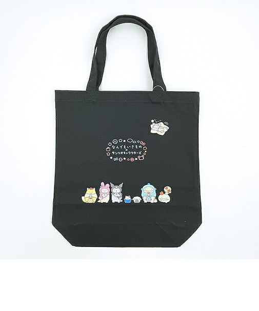 サンリオ みんな × なんでもいきもの トートバッグ ブラック Sanrio