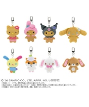 サンリオキャラクターズ ミニミニchibiぬいぐるみマスコット 全8種 コンプリートBOX 日焼け Sanrio
