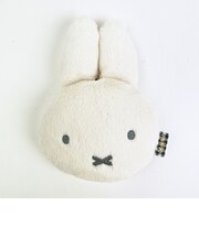 ミッフィー miffy フェイスパスケース ベージュ ふわふわシリーズ