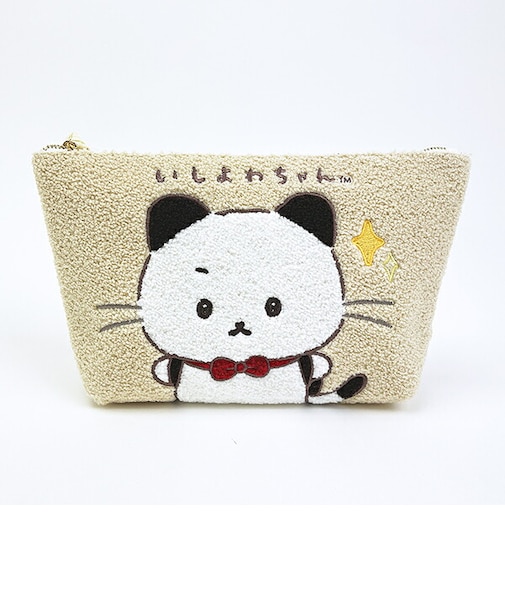 いしよわちゃん いしつよちゃん サガラ刺繍ポーチ