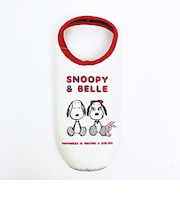 スヌーピー ＆ベル ウエット素材ペットボトルカバー シンプル柄 SNOOPY