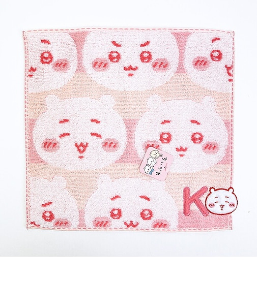 ちいかわ イニシャル タオルハンカチ(K)