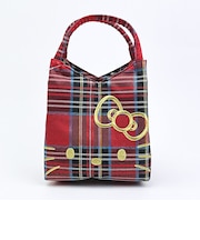 サンリオ ハローキティ チェック柄トートバッグ(小) レッド ルートート ROOTOTE Sanrio
