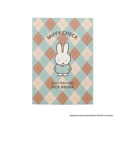 ミッフィー miffy ブック型メモ (ブルー) MIFFY CHECK シリーズ 文具 日本製