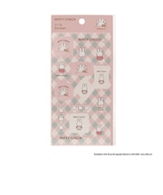 ミッフィー miffy シール (ピンク) MIFFY CHECK シリーズ 文具