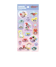 パワーパフガールズ シェイカーシール ステッカーズ グラデ 文具 パワパフ