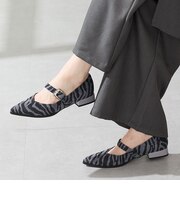ウエスタンバックルポインテッドパンプス/51327