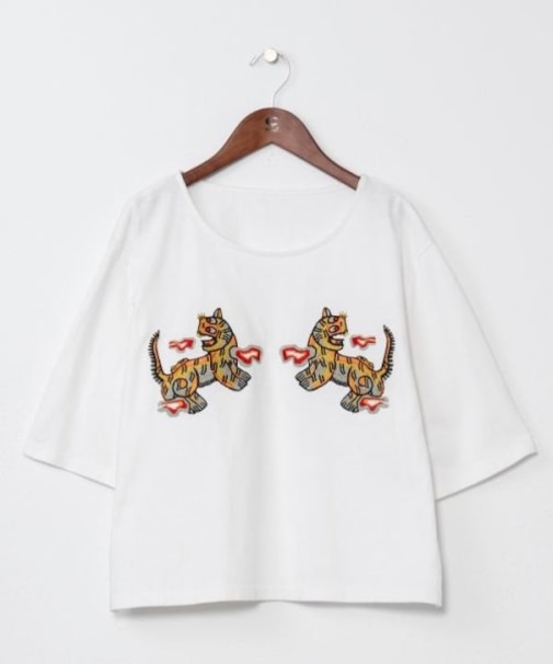 【チャイハネ】ラオリャン刺繍Tシャツ