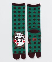 【カヤ】おかめひょっとこ足袋型くつ下(25-28cm)