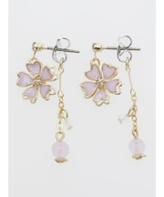 【カヤ】咲き桜ピアス