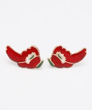 【カヤ】花紋ピアス