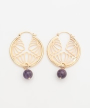 【カヤ】花家紋ピアス