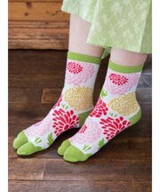 【カヤ】集め菊足袋型くつ下(23-25cm)