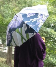 【カヤ】【遮光率90%以上】一輪日傘(晴雨兼用)
