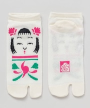 【倭物やカヤ】こけし鹿の子足袋(23-25cm)