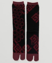 【カヤ】紋装い足袋型くつ下(25-28cm)