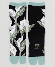 【カヤ】水芭蕉足袋型くつ下(23-25cm)