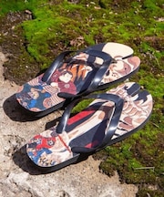【カヤ】浮世絵柄足袋サンダル(24-25cm)