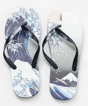 【カヤ】浮世絵柄足袋サンダル(24-25cm)
