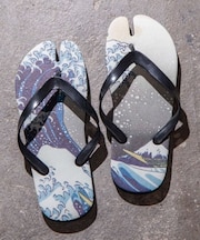【カヤ】浮世絵柄足袋サンダル(26-28cm)
