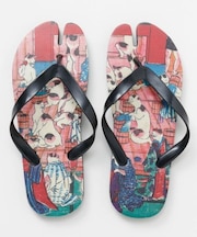 【カヤ】浮世絵柄足袋サンダル(26-28cm)