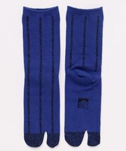 【カヤ】縞ラメ足袋靴下(23-25cm)