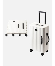 折り畳み式キャリーケース ( white/ black )