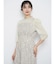 ふくれジャガードバックリボンドレス