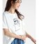 レディモチーフ刺繍Tシャツ