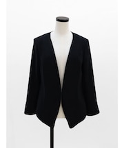 レイヤードラインノーカラージャケット(Black)