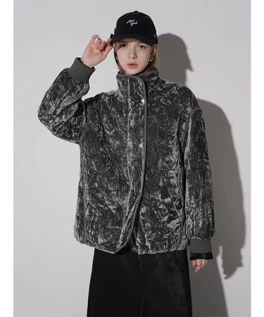 PIPING VELOUR JACKET