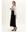チュールフラワーボレロレイヤードワンピース