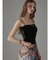 【Ample別注】PALM VELOUR SHEER BARETOP