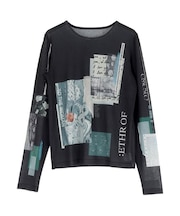 GRAPHIC PRINT SHEER TOPS