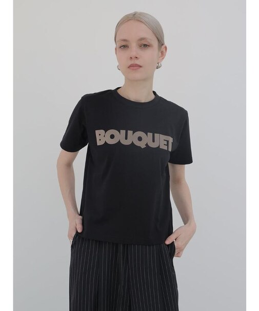「BOUQUET」フロッキーロゴTシャツ