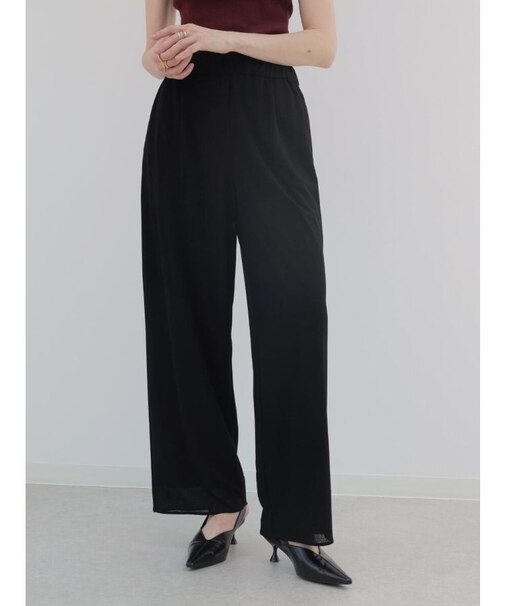 ドレープジョーゼットワイドパンツ
