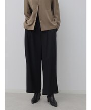 ソフトドレープタックワイドパンツ