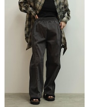 配色切替ドロストバレルパンツ