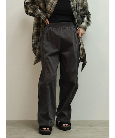配色切替ドロストバレルパンツ