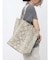 PYTHON LEATHER TOTE BAG