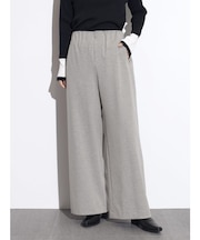 ウールミックスストレッチニットパンツ