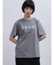 ショルダースリットロゴTシャツ