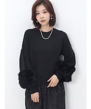 ラビットファースリーブ2wayニット