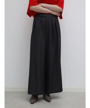 ウエストボタン2タックワイドパンツ