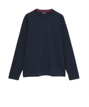 ニット シルク混 モックネック セーター メンズ
