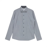 【透け防止】 ワイド 長袖 形態安定 レディースシャツ