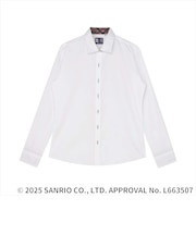 【HELLO KITTY×TOKYO SHIRTS】 ワイド 長袖 形態安定 レディースシャツ